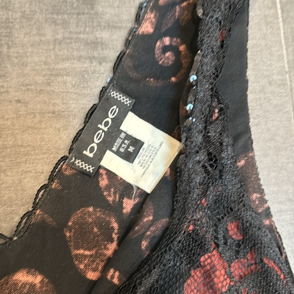 Vintage BEBE lace Dress - Picture 4 of 5